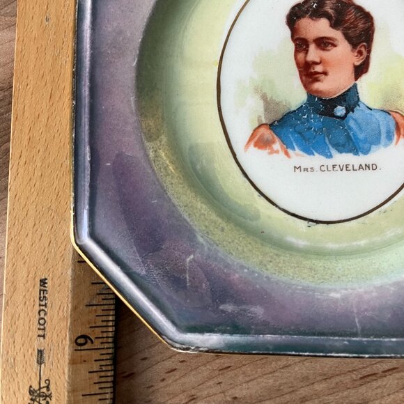Mrs. Cleveland Portrait Plate, Walk’s Cash Store Bay City Michigan Advert - Picture 6 of 7
